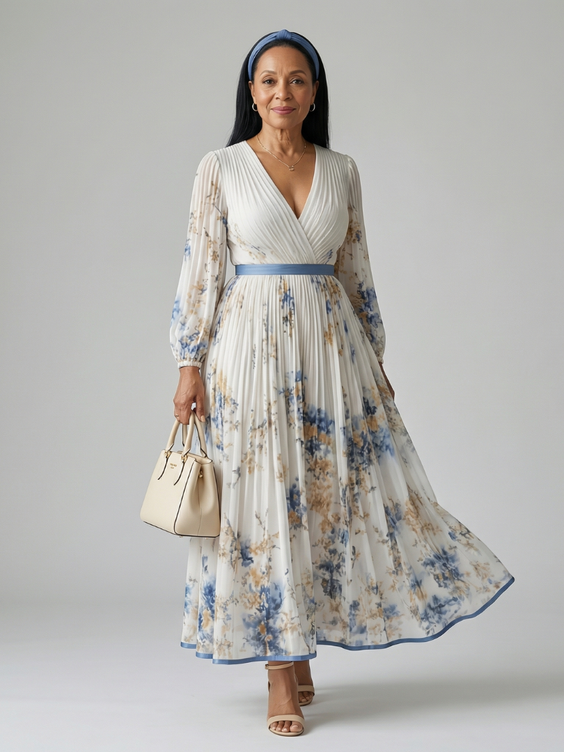 CAPUCINE | ROBE MIDI FLEURIE