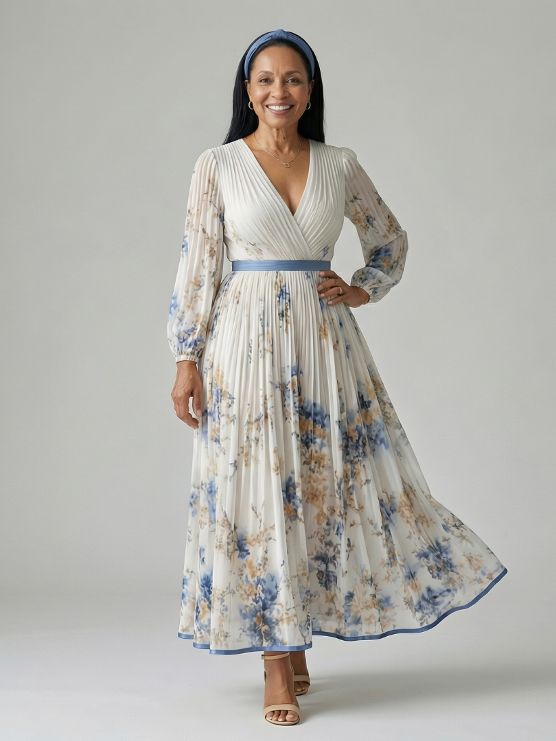 CAPUCINE | ROBE MIDI FLEURIE