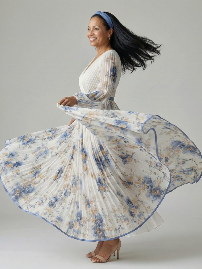 CAPUCINE | ROBE MIDI FLEURIE