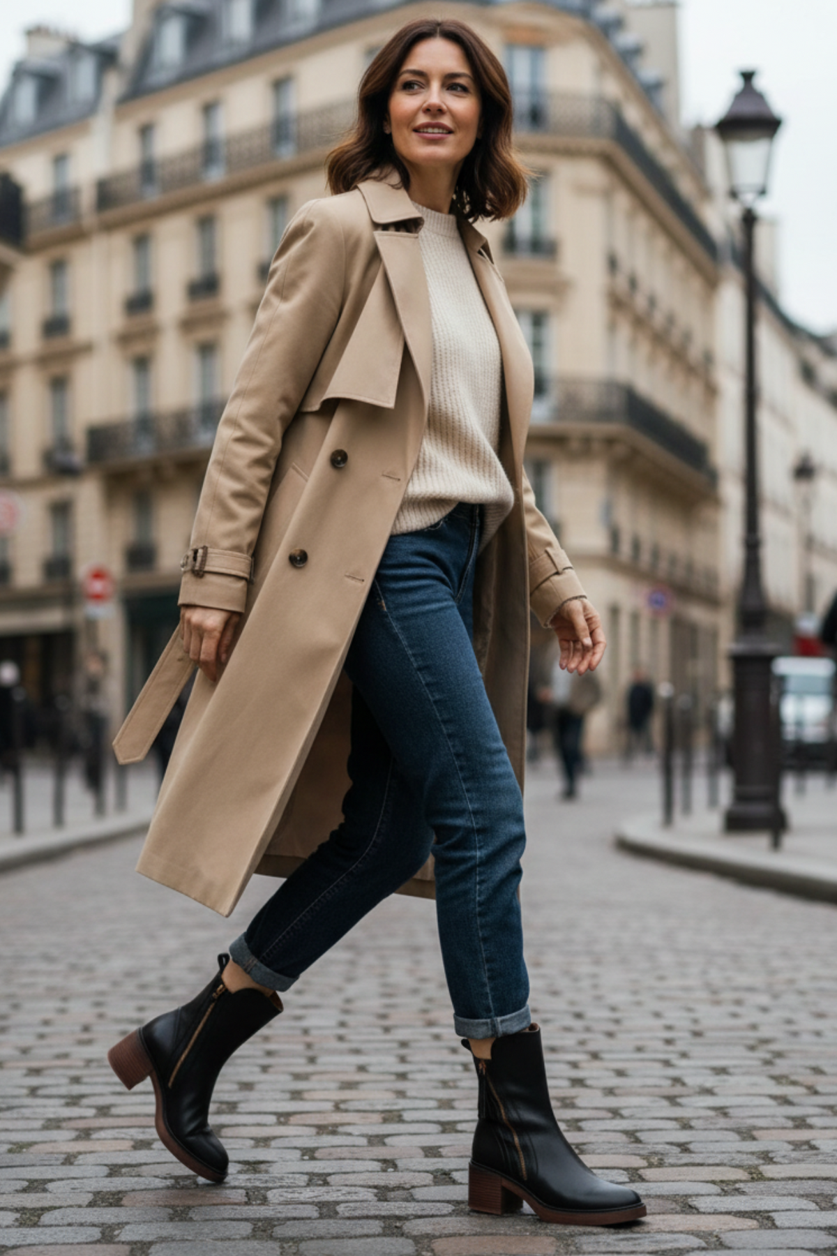 Pernelle | Bottes en Cuir à Talon Carré