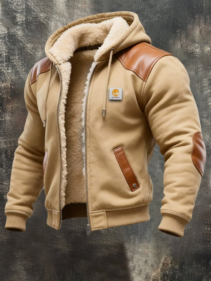 ZACHARIE | VESTE VINTAGE DAIM CAPUCHE