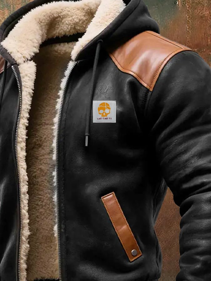 ZACHARIE | VESTE VINTAGE DAIM CAPUCHE