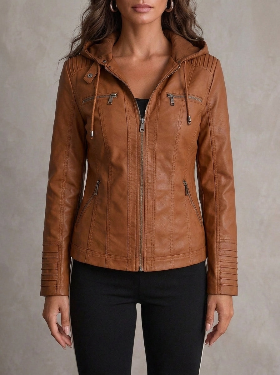 Levana - Veste en Cuir Résistante et Élégante
