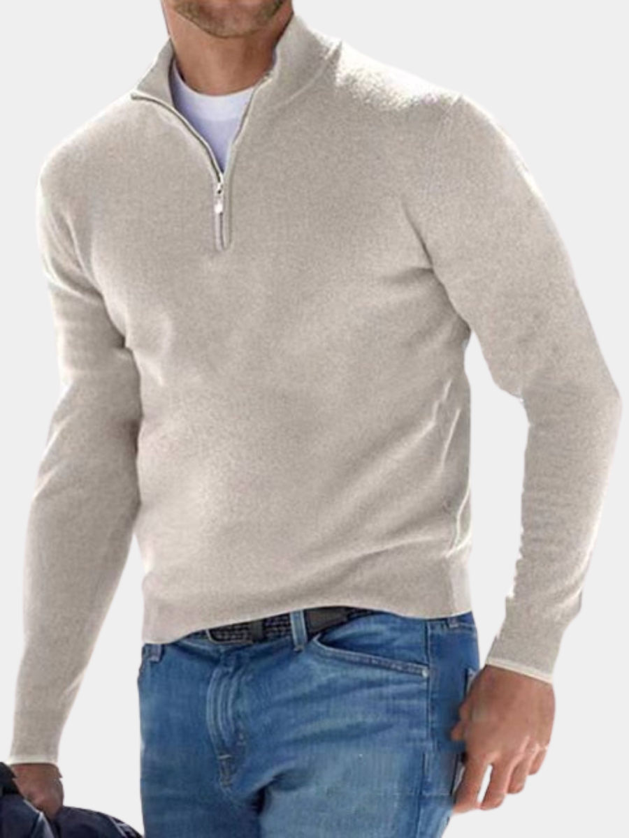FABIEN | PULL DEMI ZIP DÉCONTRACTÉ