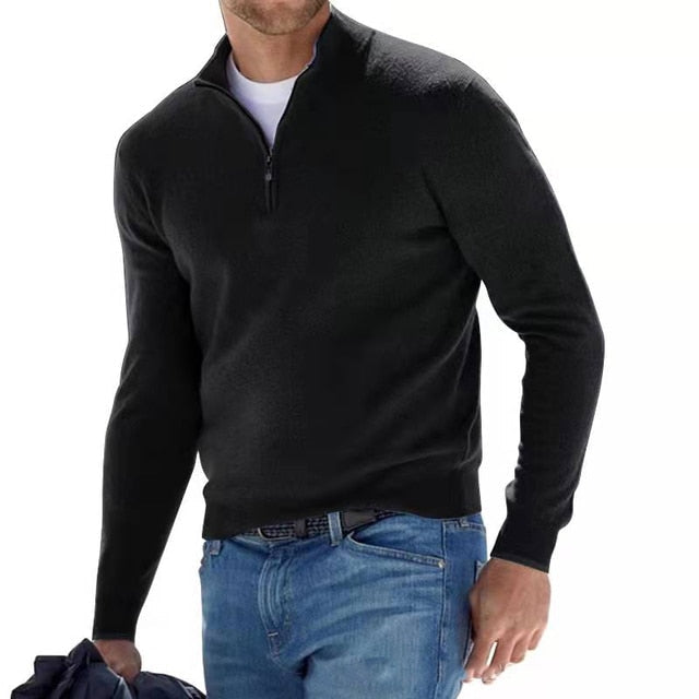 FABIEN | PULL DEMI ZIP DÉCONTRACTÉ