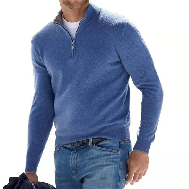 FABIEN | PULL DEMI ZIP DÉCONTRACTÉ