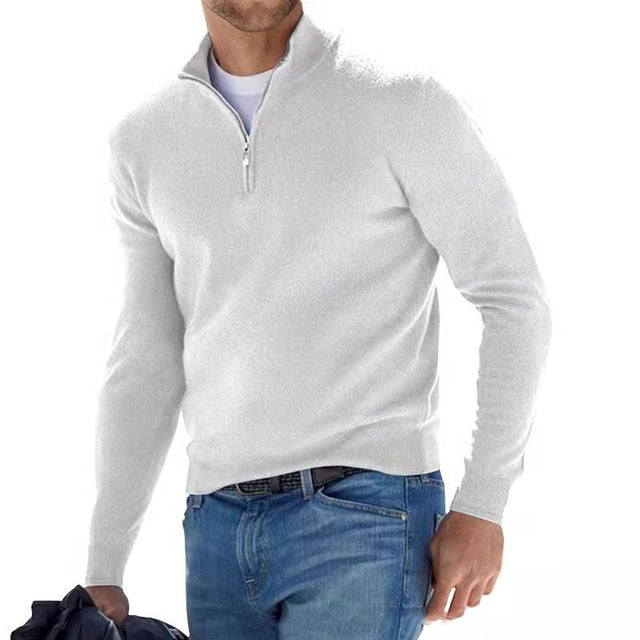 FABIEN | PULL DEMI ZIP DÉCONTRACTÉ