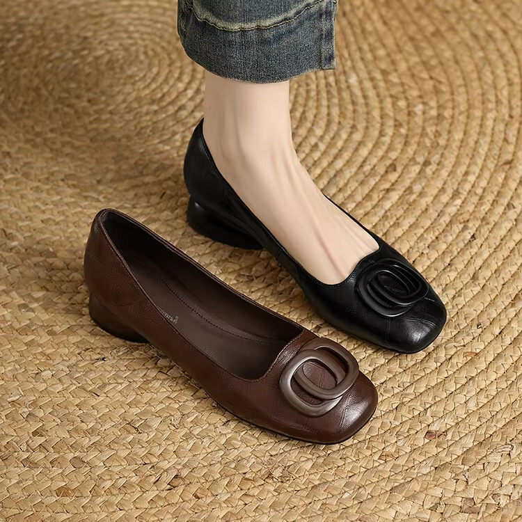 Vera | Ballerine à Talon Bas