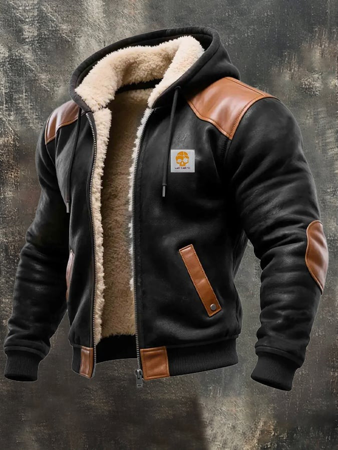 ZACHARIE | VESTE VINTAGE DAIM CAPUCHE