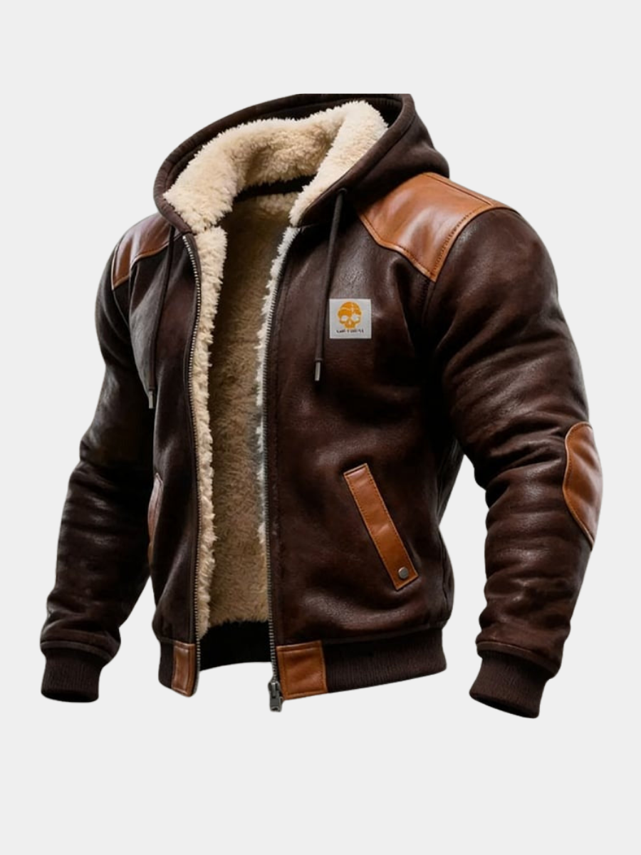 ZACHARIE | VESTE VINTAGE DAIM CAPUCHE