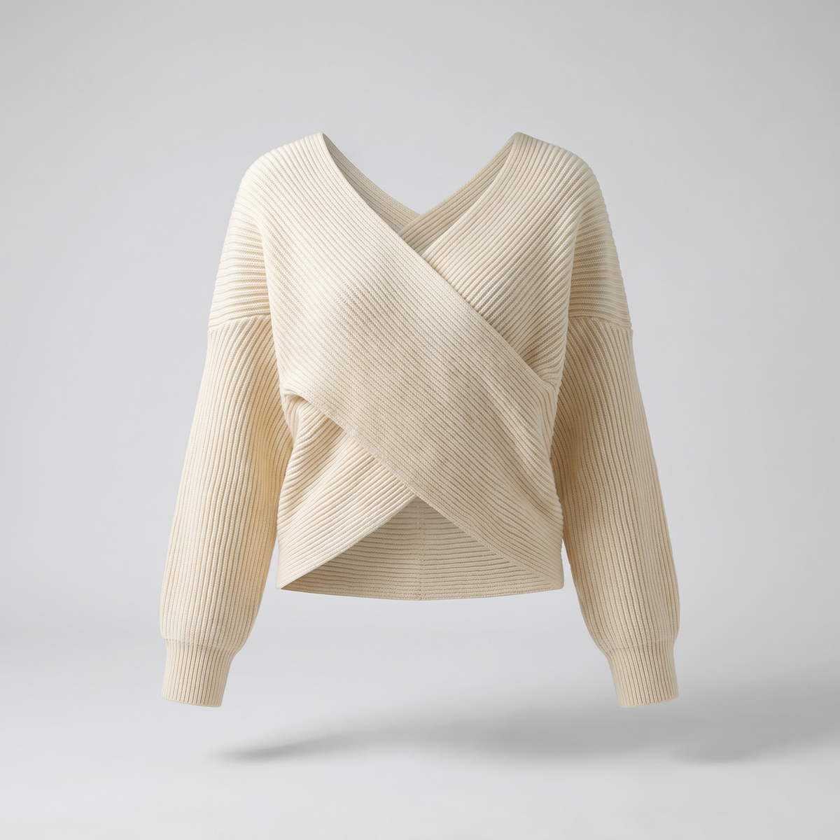 ÉLISE | PULL CROISÉ COL V